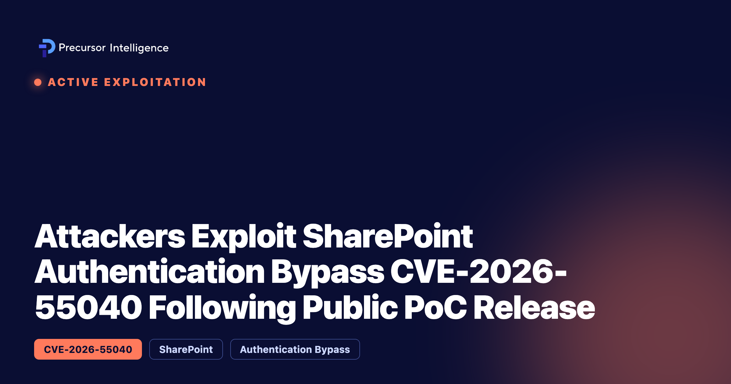 Attackers Exploit SharePoint Authentication Bypass CVE-2026-55040 Following Public PoC Release