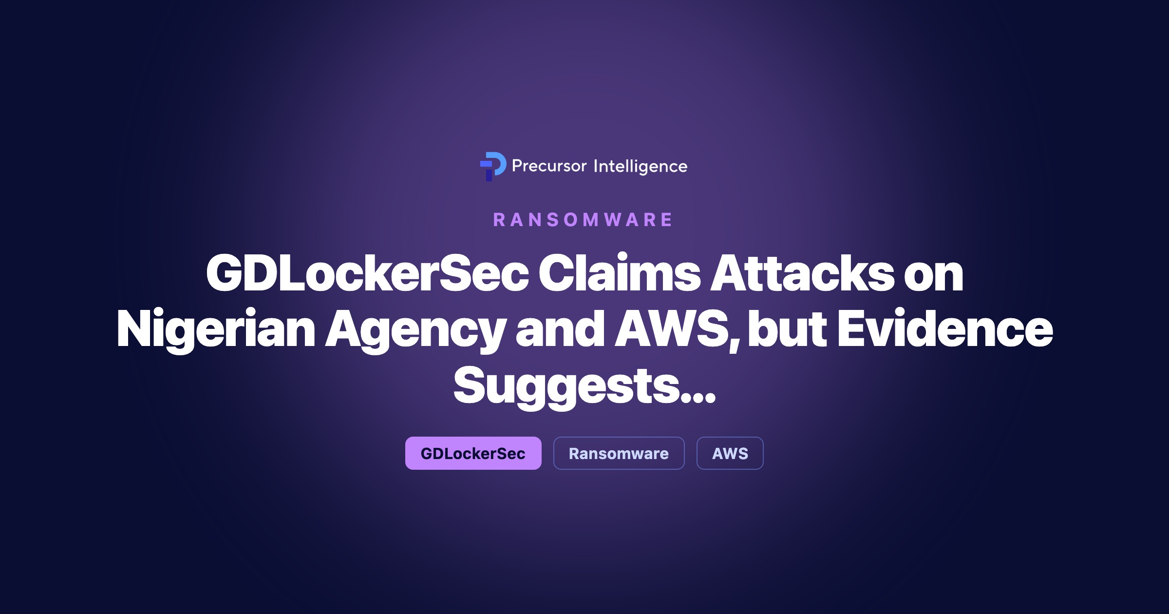 GDLockerSec Claims Attacks on Nigerian Agency and AWS, but Evidence Suggests Amateur Operation